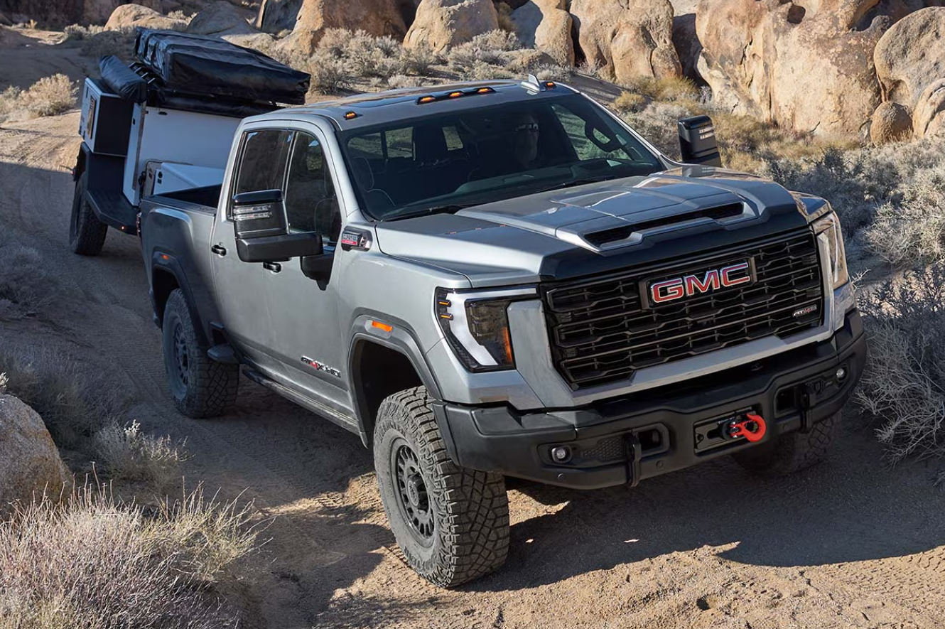 Gray 2026 GMC Sierra HD AT4X