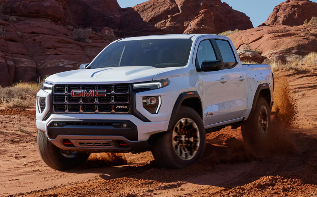 White 2026 GMC Canyon AT4X off-road