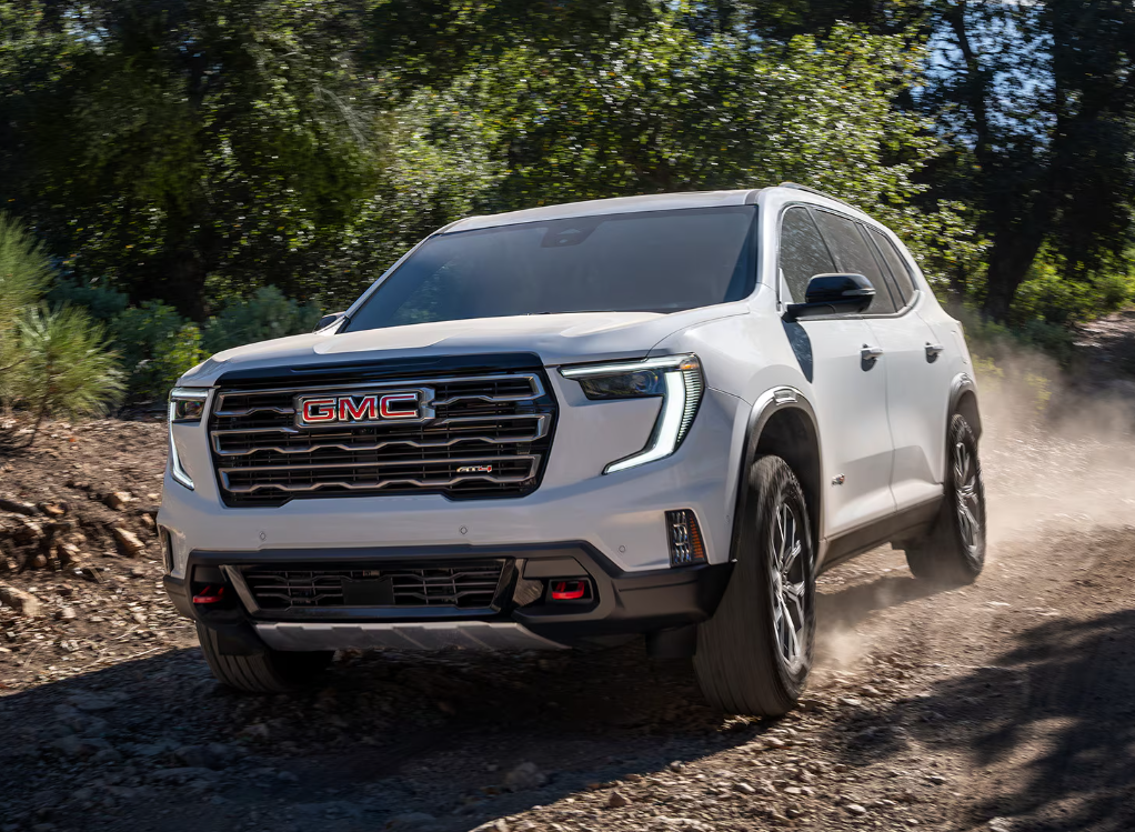 White 2026 GMC Acadia AT4