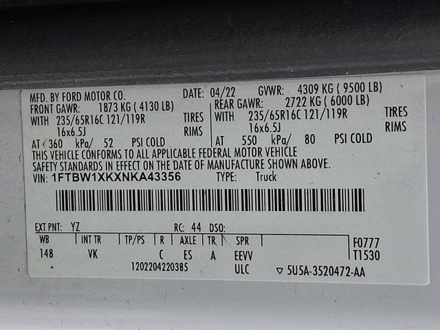 2022 Ford E-Transit Cargo Van Base