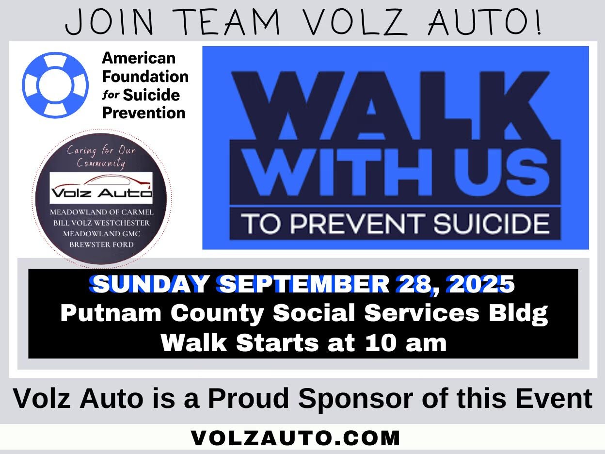 Suicide prevention walk event flyer.